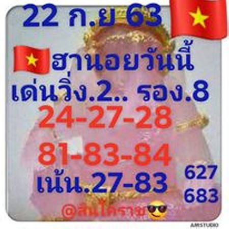 แนวทางหวยฮานอย-22-9-63-ชุด22