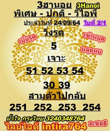 แนวทางหวยฮานอย-24-9-64-ชุด-21
